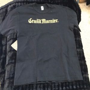 Black with Glitter Lettering Grand Marnier T-shirt